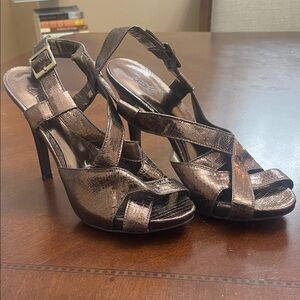 Elegant Brown Strappy Heels